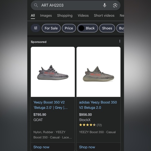 AUTHENTIC Adidas Yeezy Boost 350 V2 Beluga 2.0 - Picture 9 of 11